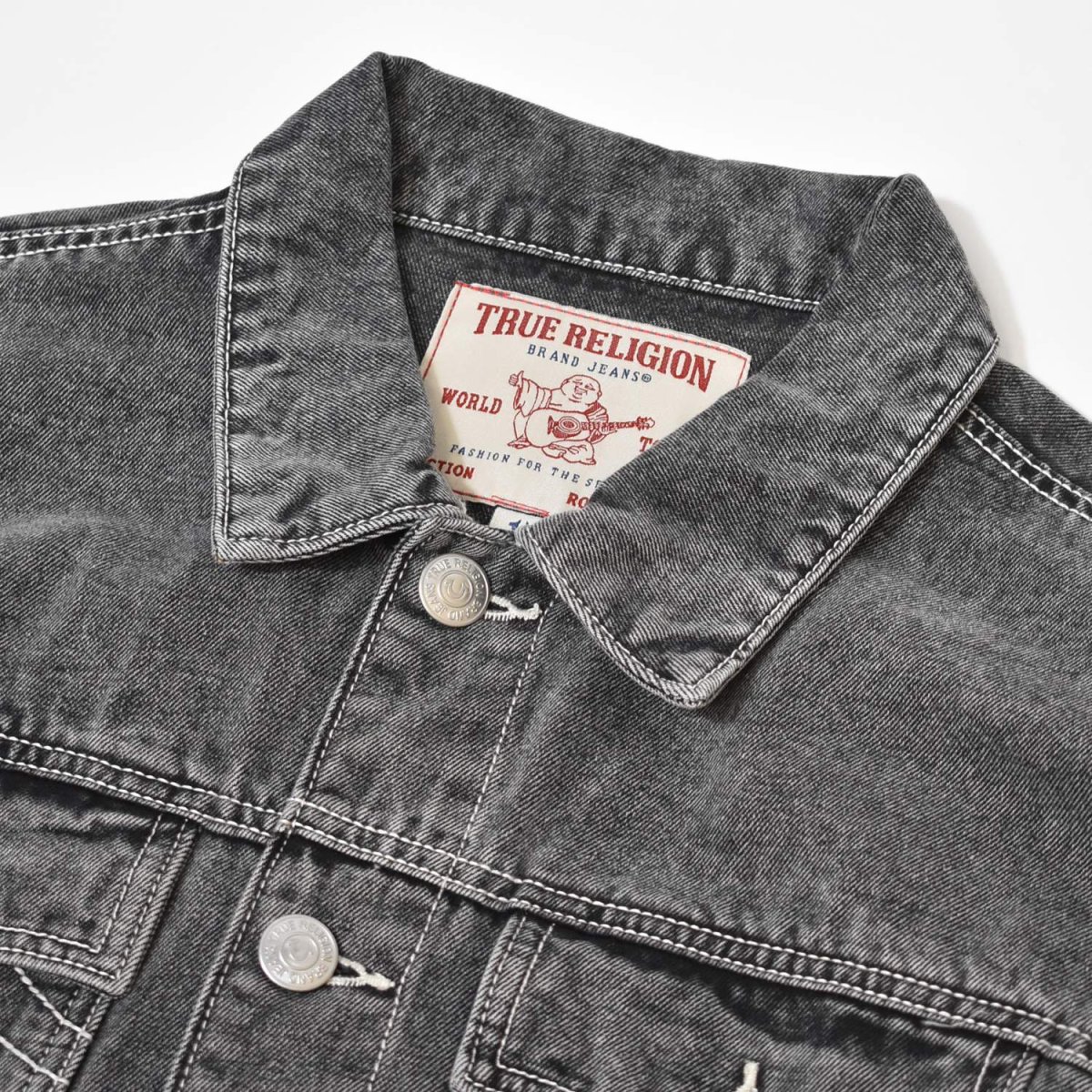 画像3: True Religion Jesse SN Trucker Jacket Jacket - Grey Wash / トゥルーレリジョン (3)