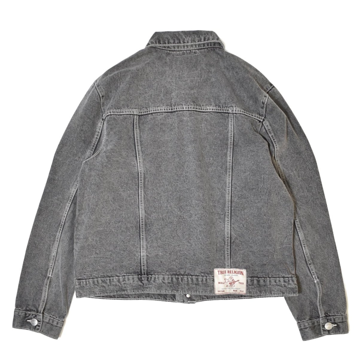 画像2: True Religion Jesse SN Trucker Jacket Jacket - Grey Wash / トゥルーレリジョン (2)
