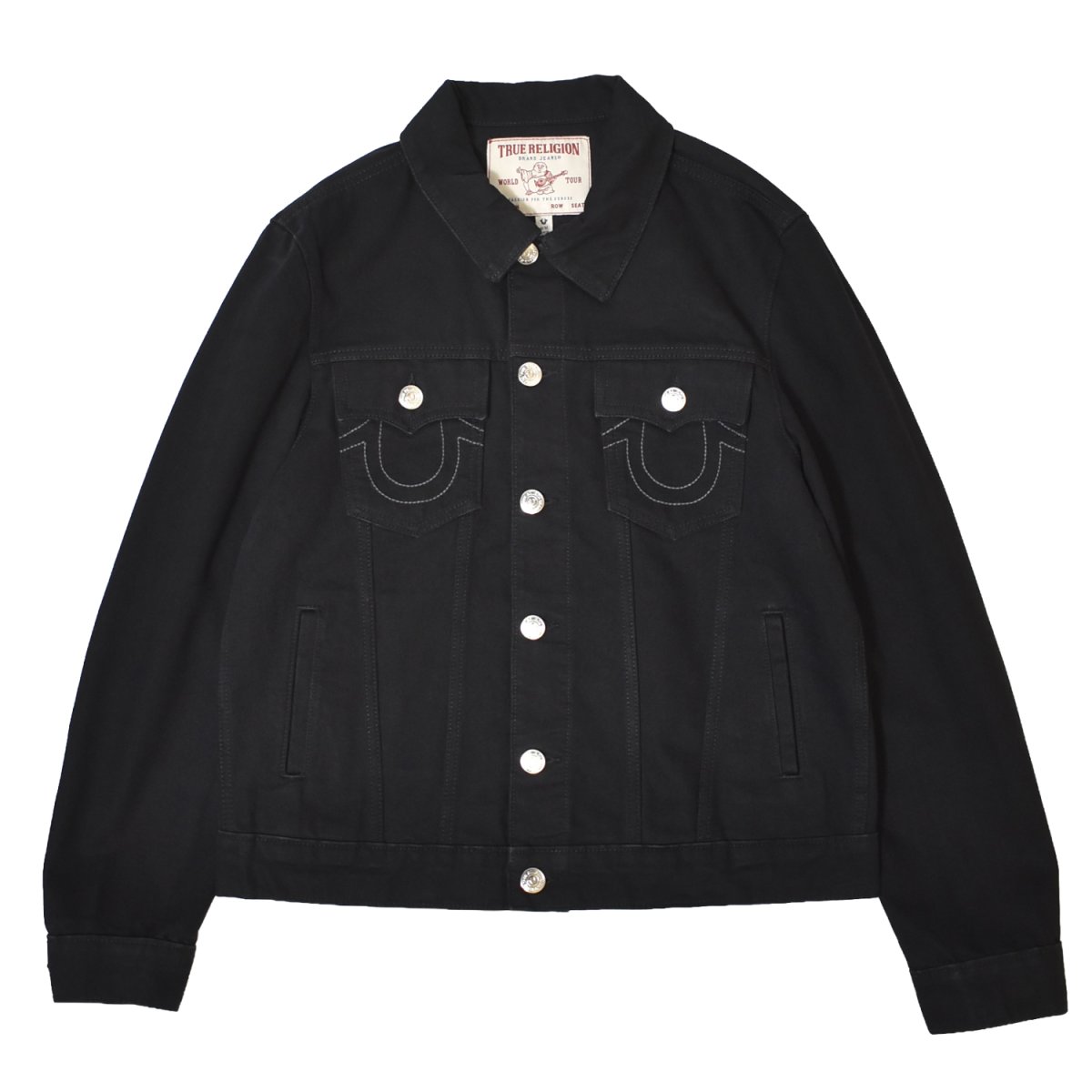 画像1: True Religion SN Denim Trucker Jacket - Black Rinse / トゥルーレリジョン (1)