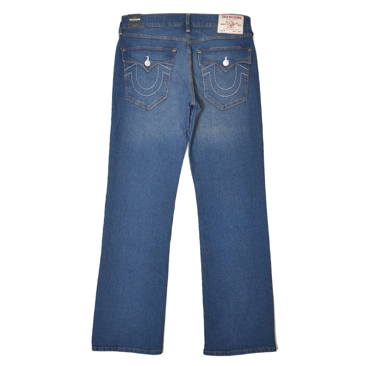 画像1: True Religion Billy Flap Bootcut Jeans - Lunar Shadow Wash / トゥルーレリジョン (1)