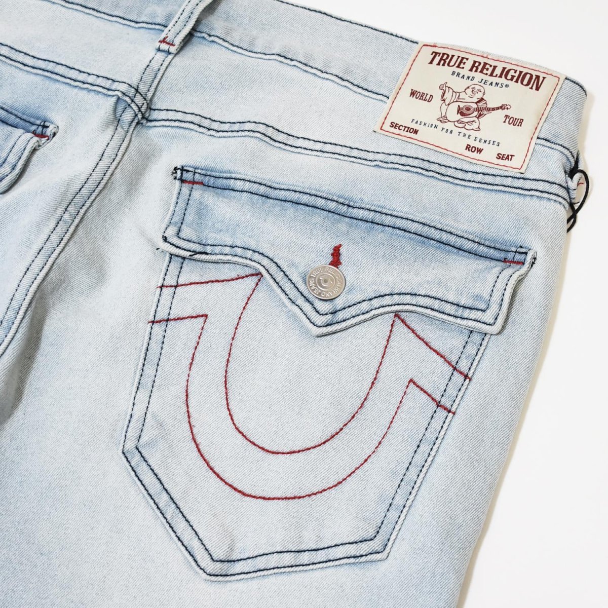 画像3: True Religion Billy Flap Bootcut Jeans - Light Journey Wash / トゥルーレリジョン (3)