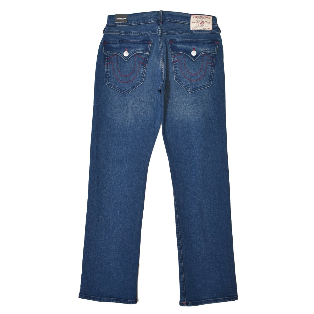 画像1: True Religion Ricky Flap Straight Jeans - Dark Shivering Wash / トゥルーレリジョン (1)