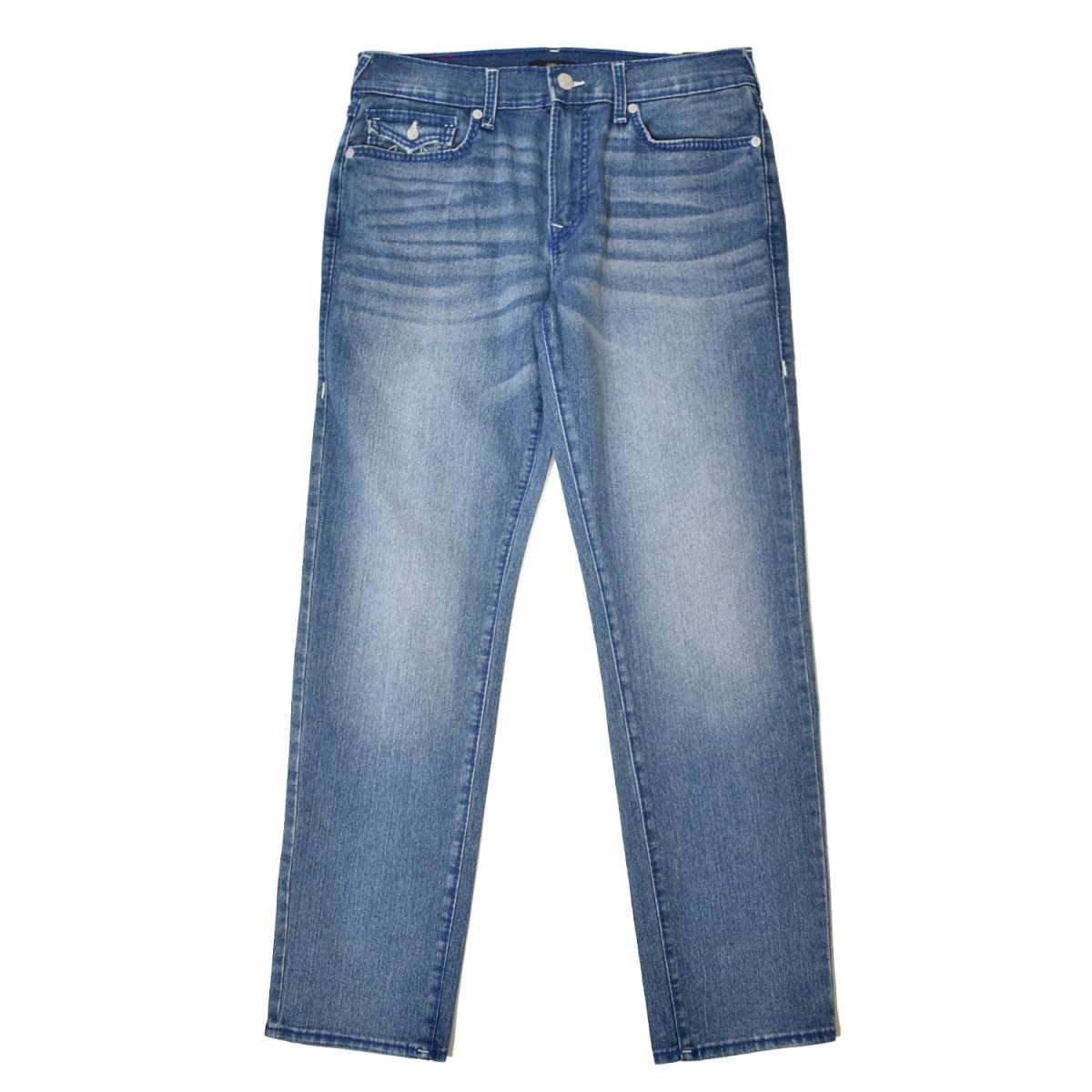 画像2: True Religion Geno Big T Flap Slim Jeans - Medium Blue / トゥルーレリジョン (2)