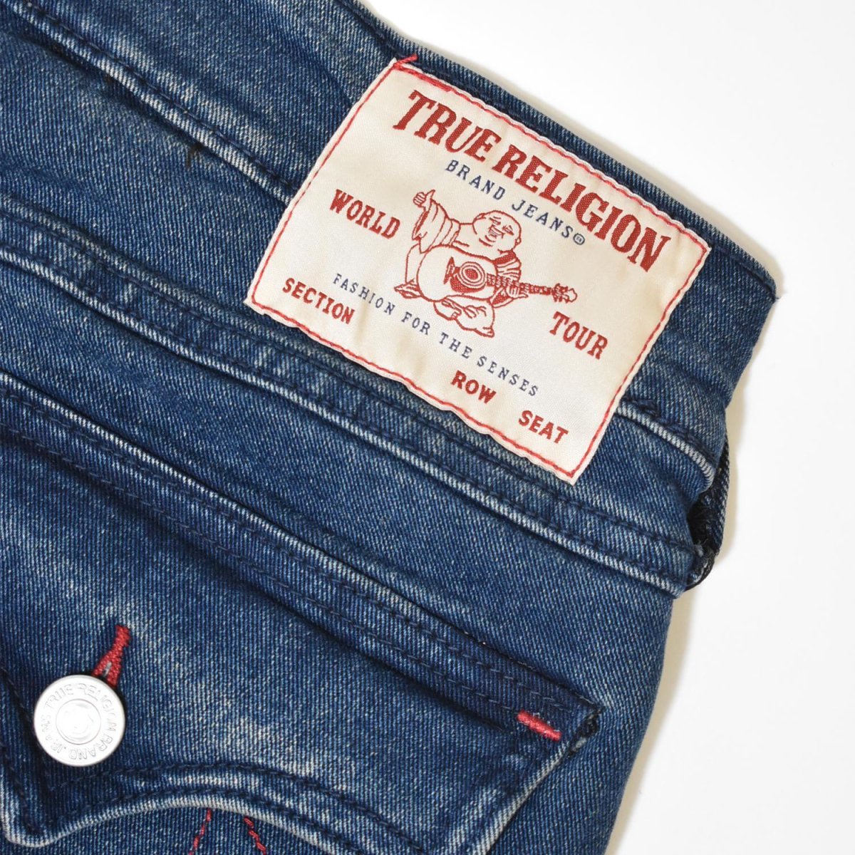 画像4: True Religion Ricky Flap Straight Jeans - Dark Shivering Wash / トゥルーレリジョン (4)