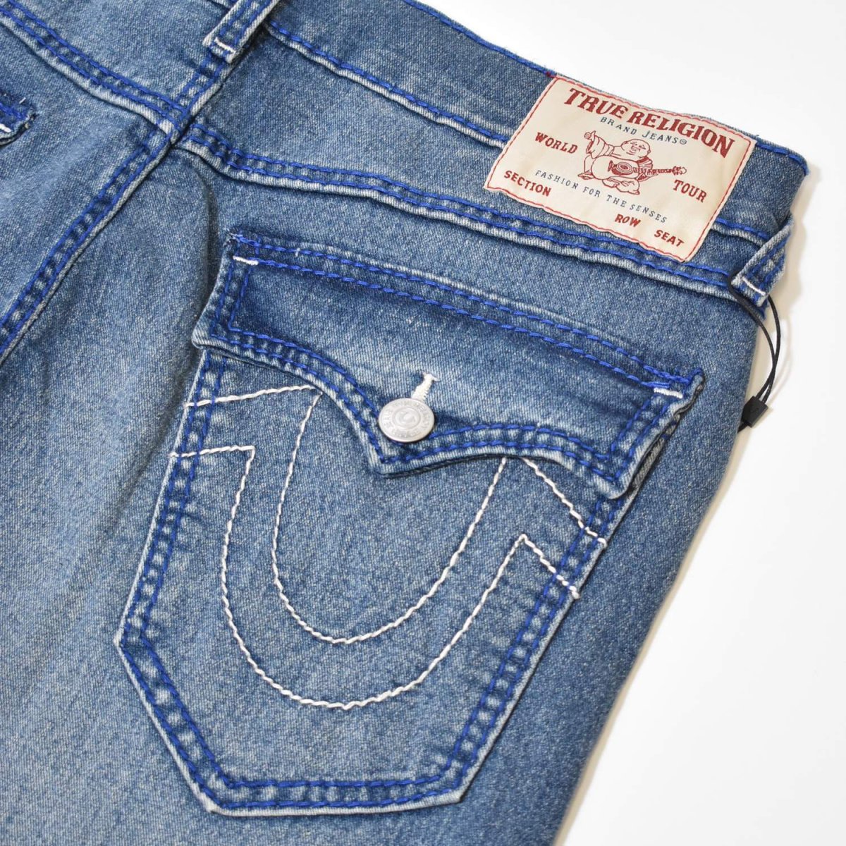 画像3: True Religion Geno Big T Flap Slim Jeans - Medium Blue / トゥルーレリジョン (3)