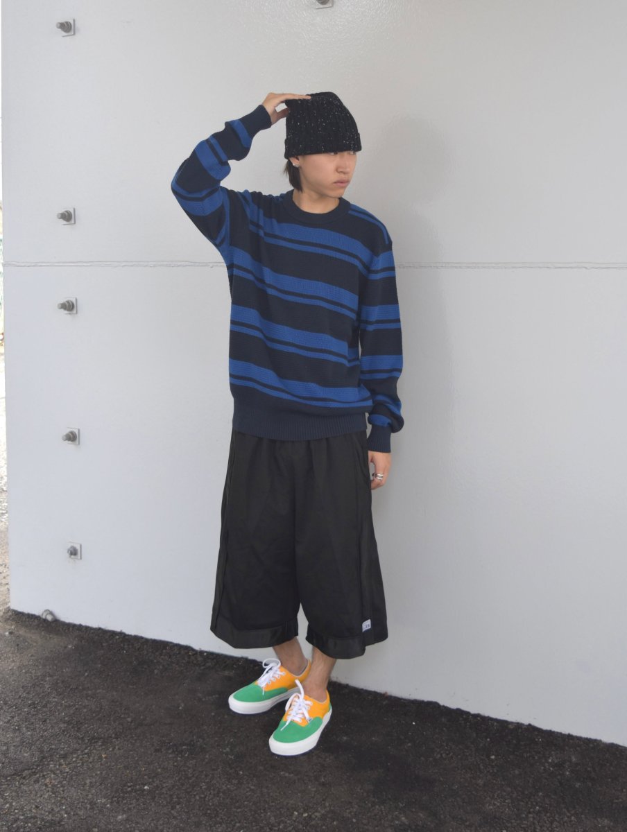 画像5: Calvin Klein Jeans Stripe Cotton Sweater - BlueｘBlack (5)