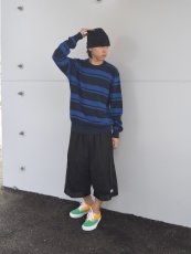 画像5: Calvin Klein Jeans Stripe Cotton Sweater - BlueｘBlack (5)