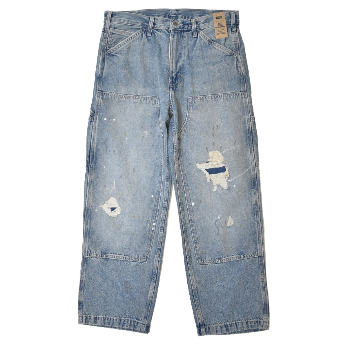 画像1: Levi's 568-0020 Loose Straight Double Knee Denim - Diving Ducks / リーバイス 568 ダブルニー デニム ジーンズ (1)
