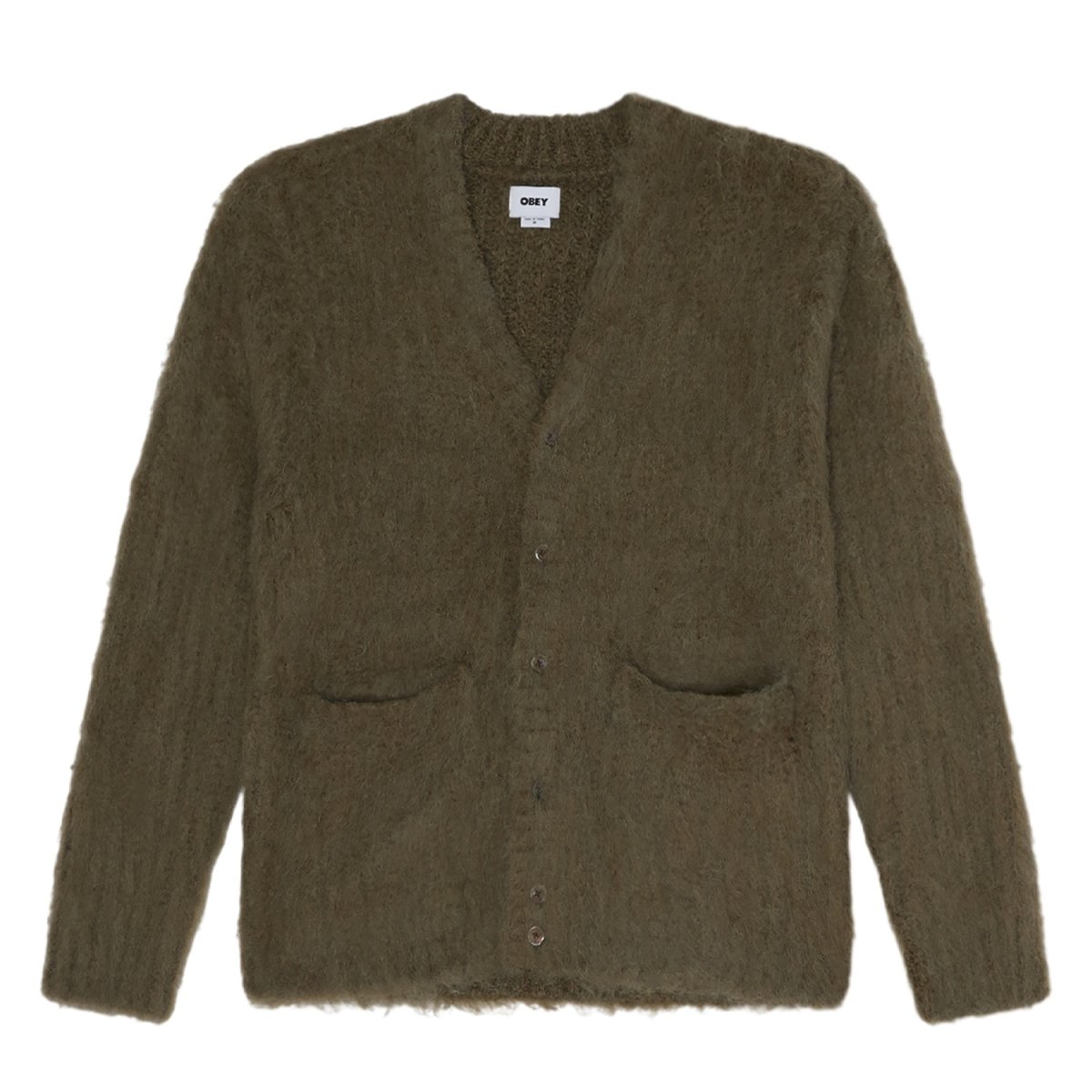 画像1: OBEY Patron Cardigan - Tea Leaf / オベイ (1)