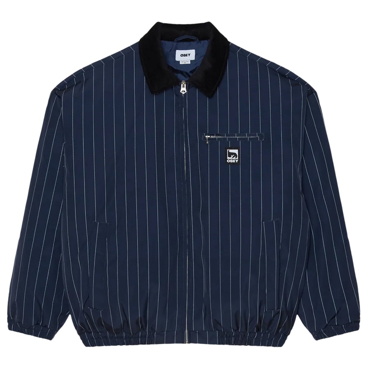 画像1: OBEY Elysian Jacket - Navy Multi / オベイ (1)