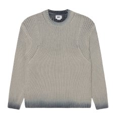 画像1: OBEY Ian Faded Wash Sweater - Grey / オベイ (1)