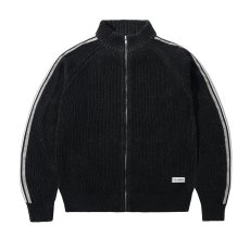 画像1: Butter Goods Club Zip-Thru Knit - Black / バターグッズ (1)
