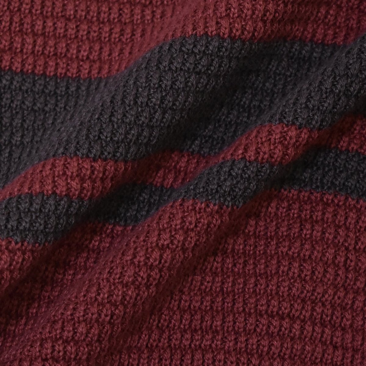 画像4: Calvin Klein Jeans Stripe Cotton Sweater - RedｘBrown (4)