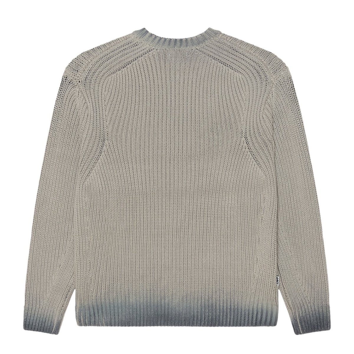 画像2: OBEY Ian Faded Wash Sweater - Grey / オベイ (2)