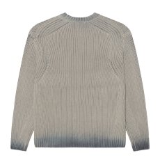 画像2: OBEY Ian Faded Wash Sweater - Grey / オベイ (2)