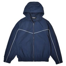 画像1: Shaka Wear Wind Opps Reflective Hoodie - Navy / シャカウェア ナイロン リフレクティブ フーディ (1)