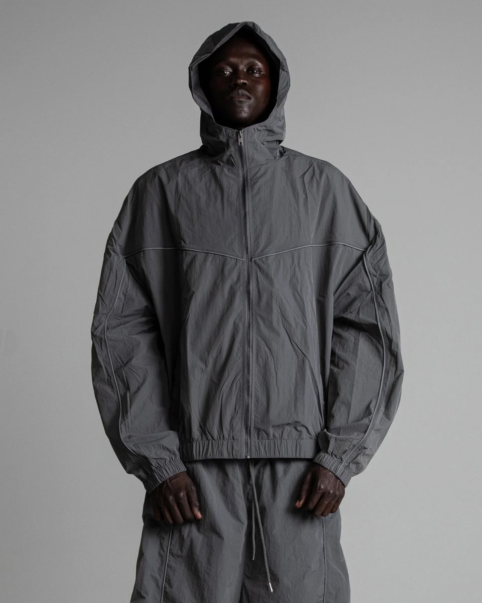 画像7: Shaka Wear Wind Opps Reflective Hoodie - Shadow / シャカウェア ナイロン リフレクティブ フーディ (7)