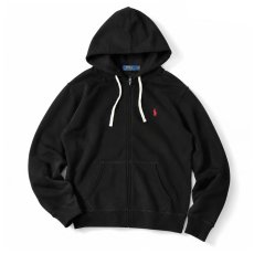 画像1: Polo Ralph Lauren Fleece Full Zip Hoodie - Polo Black - ポロラルフローレン (1)