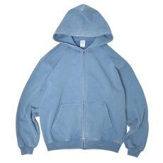 画像1: Cotton Collective 14oz Special Zip Hoodie - Powder Blue / コットンコレクティブ ジップ フーディ (1)