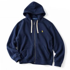 画像1: Polo Ralph Lauren Fleece Full Zip Hoodie - Cruise Navy / ポロラルフローレン (1)