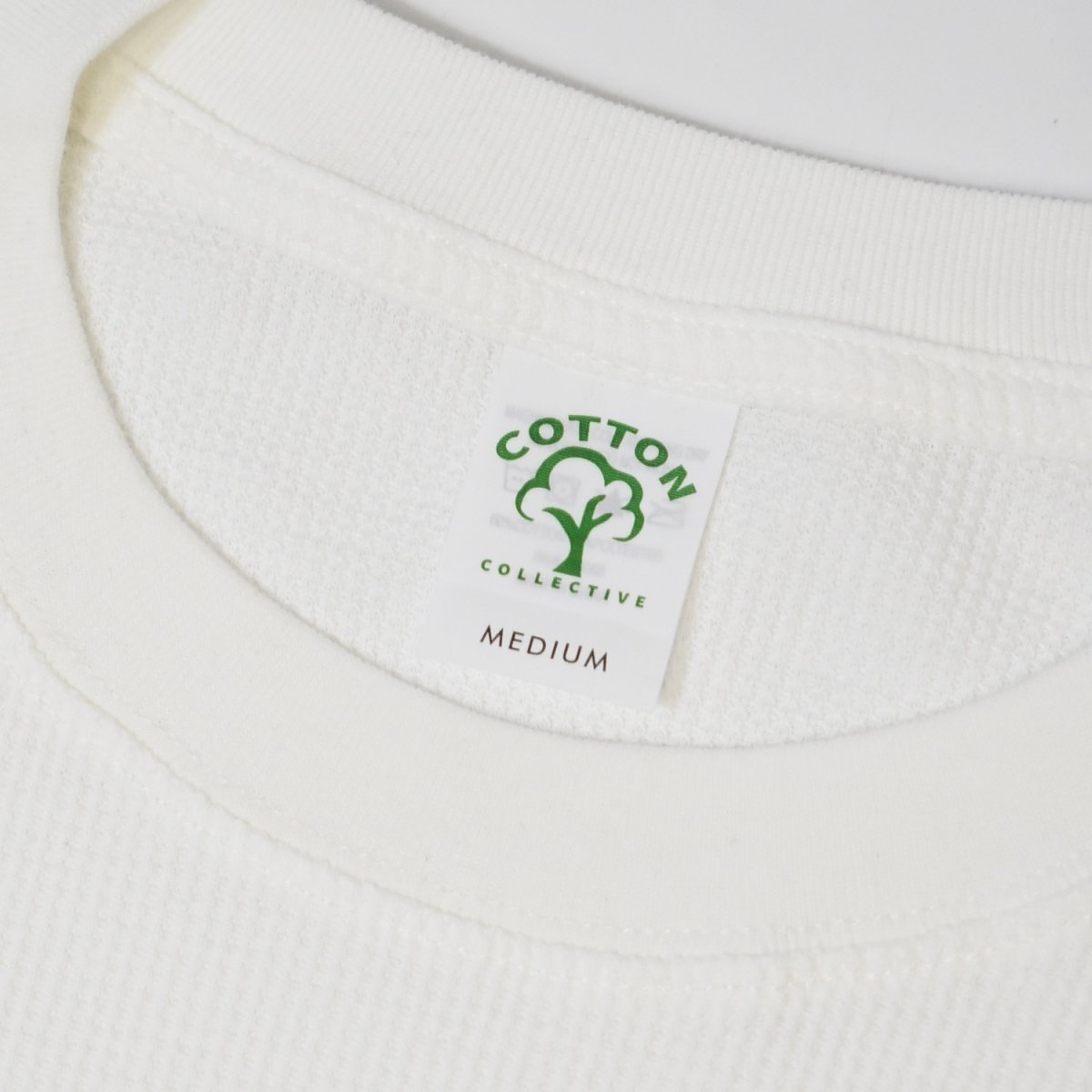 画像3: Cotton Collective 7.0oz Waffle L/S Tee - Blanc White / コットンコレクティブ ワッフル サーマル (3)