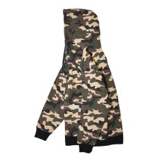 画像2: PRO CLUB Heavyweight Full Zip Fleece Hoodie - Green Camo / プロクラブ ヘビーウェイト フルジップ フリースフーディ (2)