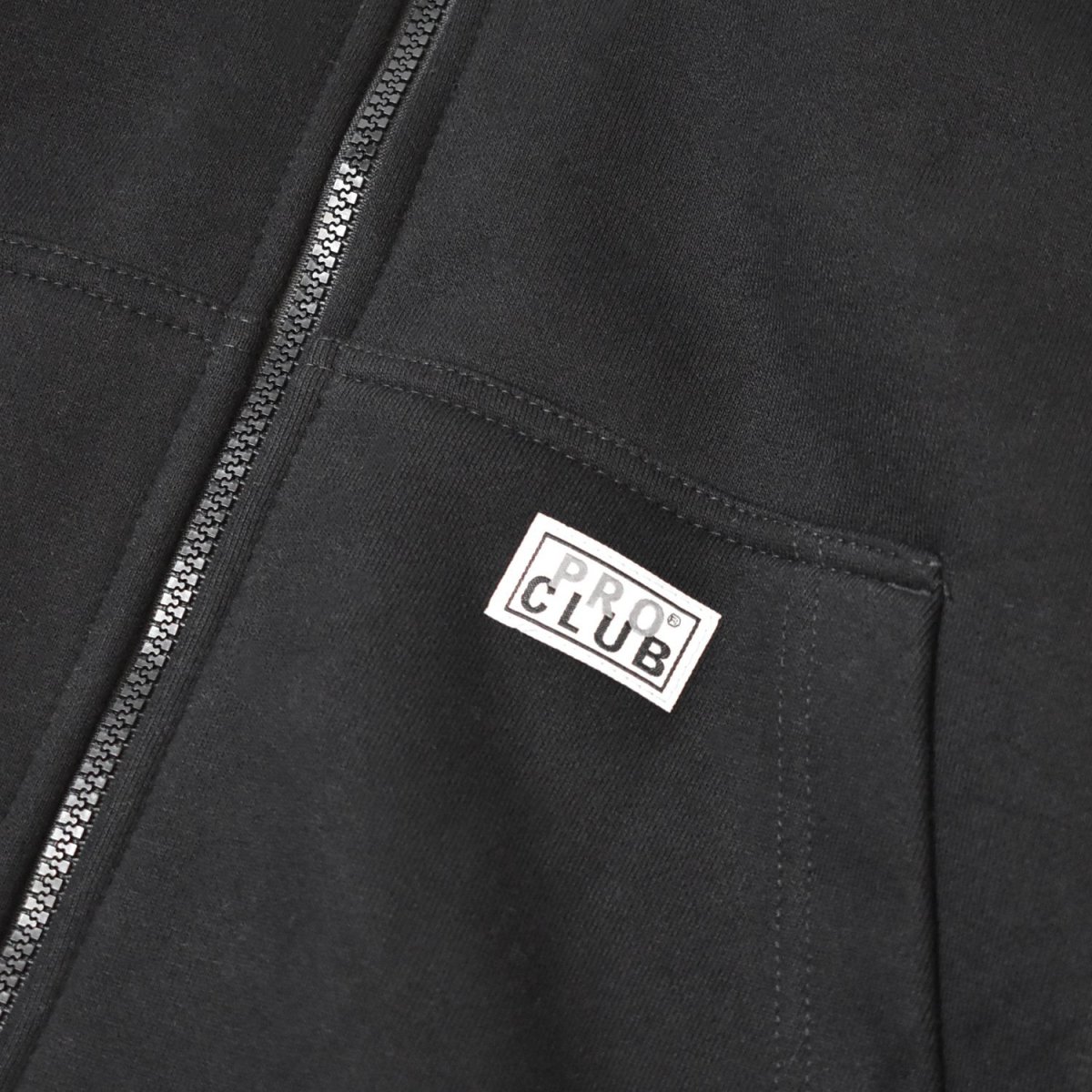 画像7: PRO CLUB Heavyweight Full Zip Fleece Hoodie - Black / プロクラブ ヘビーウェイト フルジップ フリースフーディ (7)