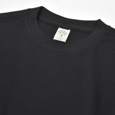 画像2: Cotton Collective 7.0oz Waffle L/S Tee - Limo Black / コットンコレクティブ ワッフル サーマル (2)