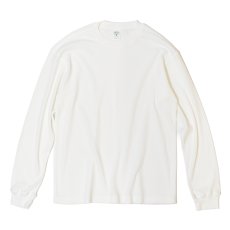 画像1: Cotton Collective 7.0oz Waffle L/S Tee - Blanc White / コットンコレクティブ ワッフル サーマル (1)