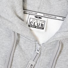画像4: PRO CLUB Heavyweight Full Zip Fleece Hoodie - Heather Gray / プロクラブ ヘビーウェイト フルジップ フリースフーディ (4)