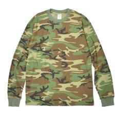 画像1: Cotton Collective 7.0oz Waffle L/S Tee - Vintage Camo / コットンコレクティブ ワッフル サーマル (1)