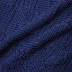 画像4: RAWDRIP Panel Pattern Crew Knit - Navy (4)