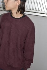 画像6: RAWDRIP Panel Pattern Crew Knit - Brown (6)
