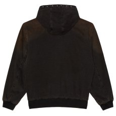 画像2: OBEY Studded Zip-Up Jacket - Black Rust Wash / オベイ (2)