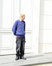 画像6: RAWDRIP Panel Pattern Crew Knit - Navy (6)