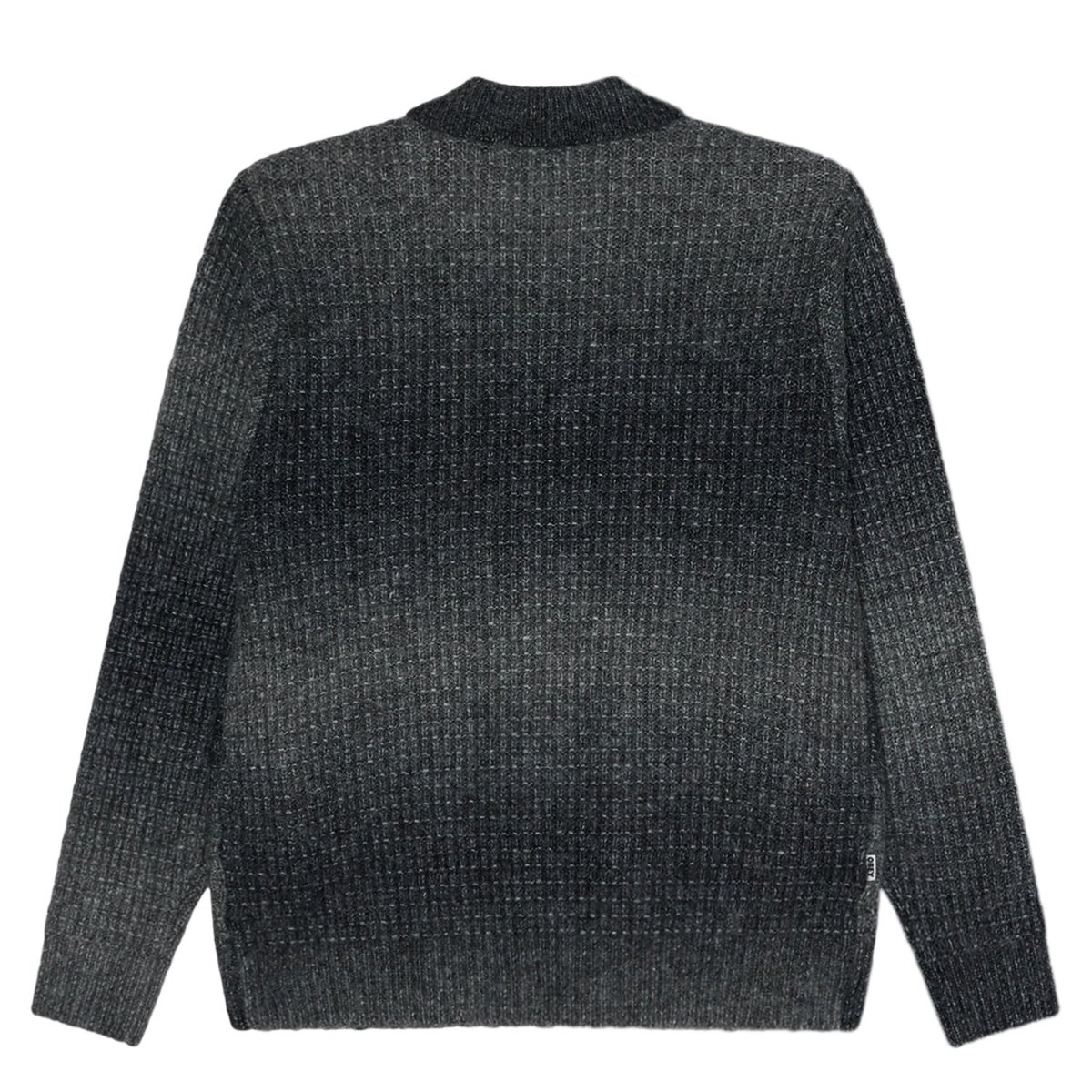 画像2: OBEY Anton Gradient Cardigan - Charcoal Multi / オベイ (2)