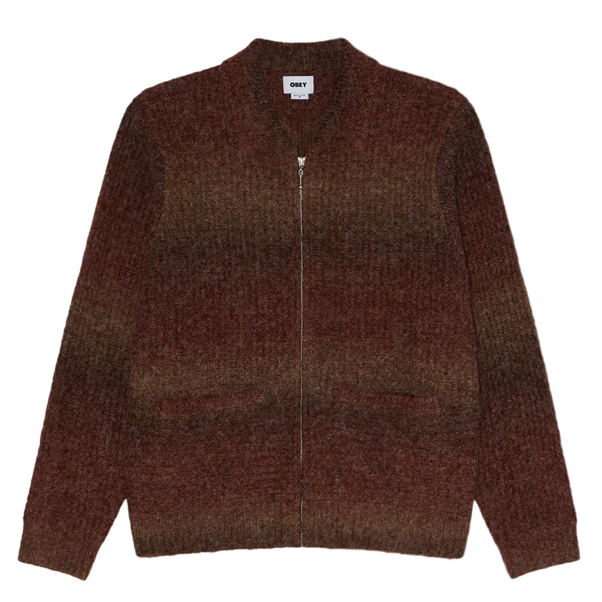 画像1: OBEY Anton Gradient Cardigan - Brown Multi / オベイ (1)