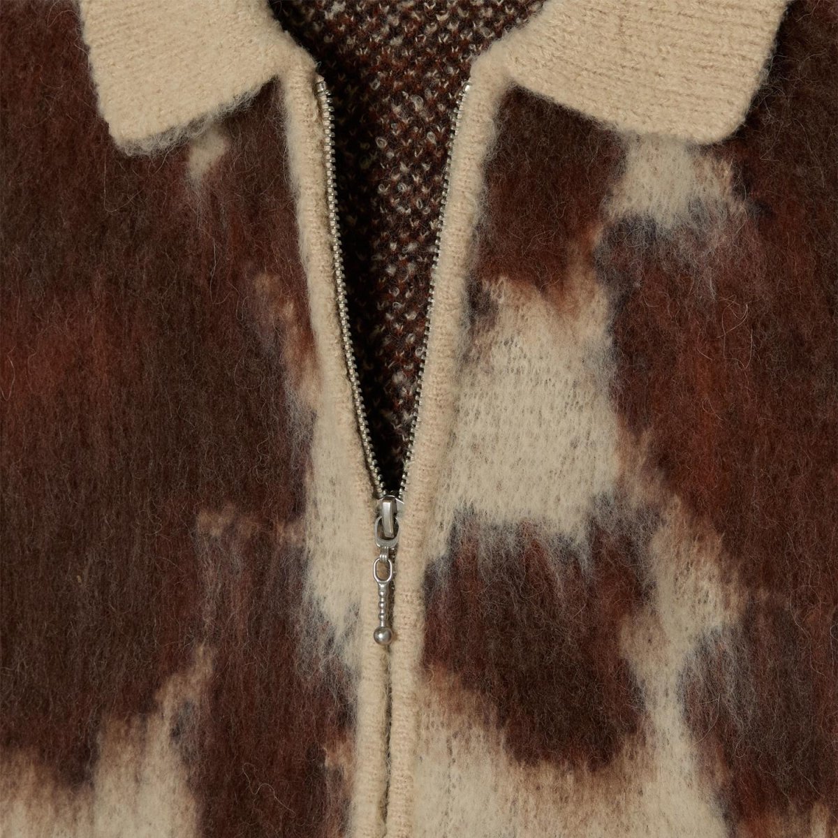 画像3: OBEY Cow Pattern Zip Sweater - Cow Multi / オベイ (3)