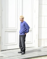 画像8: RAWDRIP Panel Pattern Crew Knit - Navy (8)