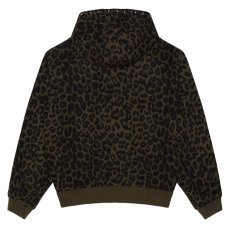 画像2: OBEY Studded Zip-Up Jacket - Dark Leopard / オベイ (2)