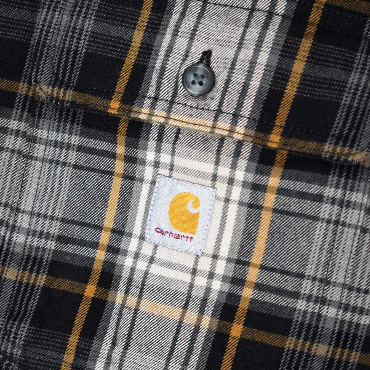 画像4: Carhartt 107013 Loose Fit Heavyweight Flannel L/S Plaid Shirts - Black / カーハート ヘビーウェイト フランネルシャツ (4)