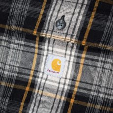 画像4: Carhartt 107013 Loose Fit Heavyweight Flannel L/S Plaid Shirts - Black / カーハート ヘビーウェイト フランネルシャツ (4)