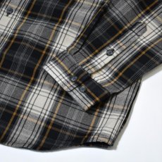 画像5: Carhartt 107013 Loose Fit Heavyweight Flannel L/S Plaid Shirts - Black / カーハート ヘビーウェイト フランネルシャツ (5)