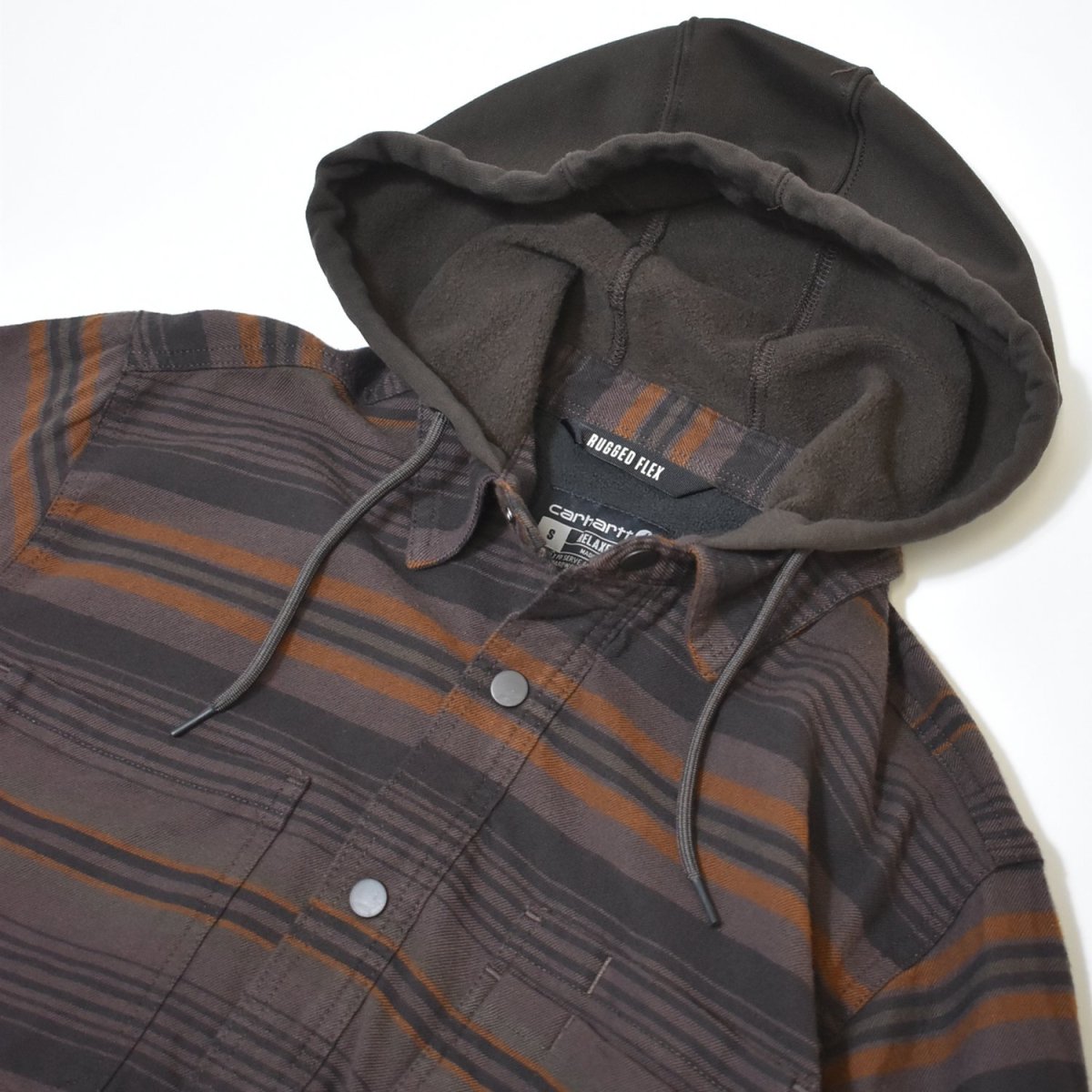 画像5: Carhartt 107011 Hamilton Relaxed Plaid Shirts Jacket - Dark Clove / カーハート シャツジャケット (5)