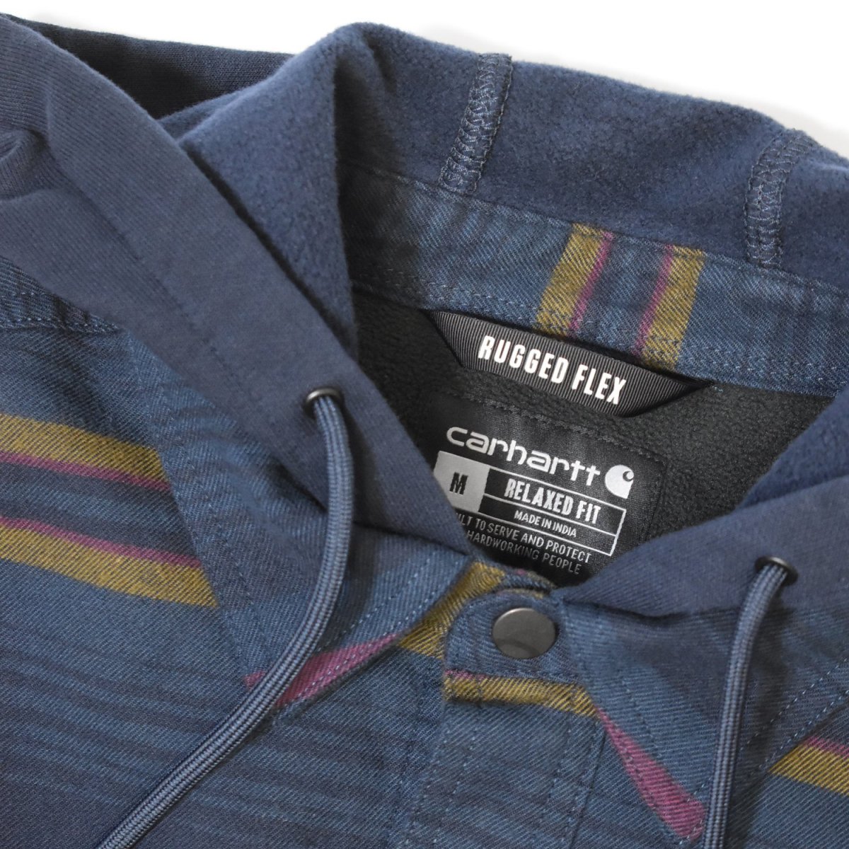 画像6: Carhartt 107011 Hamilton Relaxed Plaid Shirts Jacket - Deep Smoke Blue / カーハート シャツジャケット (6)
