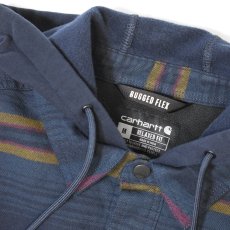 画像6: Carhartt 107011 Hamilton Relaxed Plaid Shirts Jacket - Deep Smoke Blue / カーハート シャツジャケット (6)