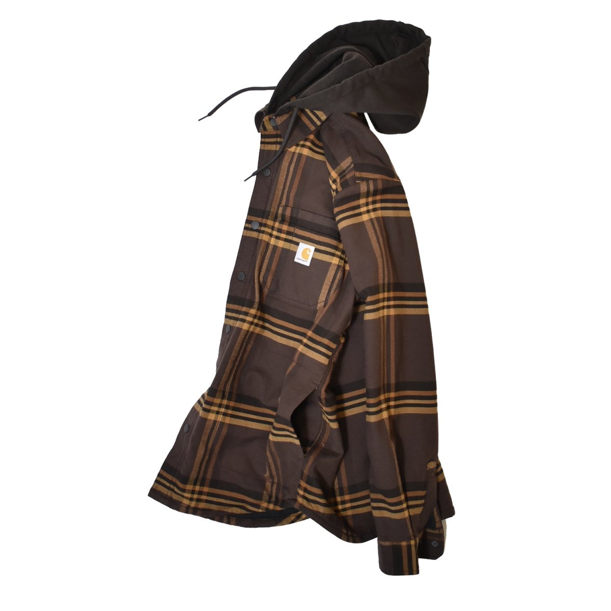 画像4: Carhartt 107011 Hamilton Relaxed Plaid Shirts Jacket - Dark Brown / カーハート シャツジャケット (4)