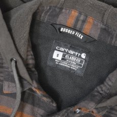 画像6: Carhartt 107011 Hamilton Relaxed Plaid Shirts Jacket - Dark Clove / カーハート シャツジャケット (6)