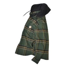 画像4: Carhartt 107011 Hamilton Relaxed Plaid Shirts Jacket - Forestry GreenｘBlack / カーハート シャツジャケット (4)