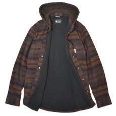 画像2: Carhartt 107011 Hamilton Relaxed Plaid Shirts Jacket - Dark Clove / カーハート シャツジャケット (2)
